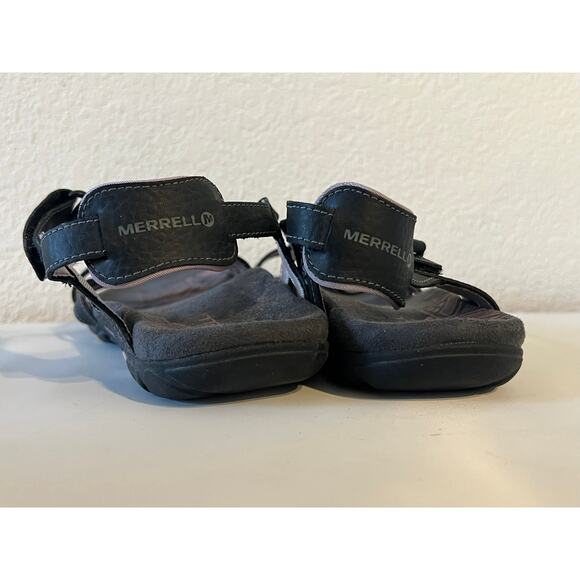 Merrell Keepsake Sandals Black Lilac Size 9 Leather Hiking Outdoors Strappy - Picture 5 of 13